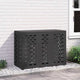 Vidaxx Klimaanlagenabdeckung schwarz 110 x 50 x 80 cm Stahl