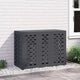 Vidaxxl Klimaanlagenabdeckung Anthrazit 110 x 50 x 80 cm Stahl