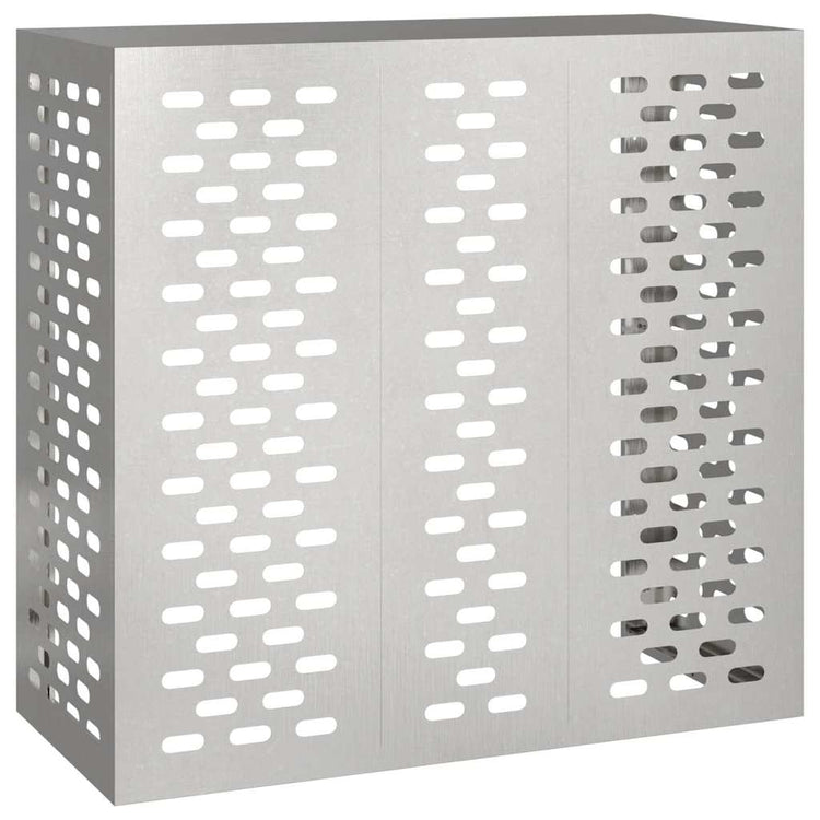 VidaXL Klimaanlagenabdeckung Silber 110 x 50 x 105 cm Edelstahl