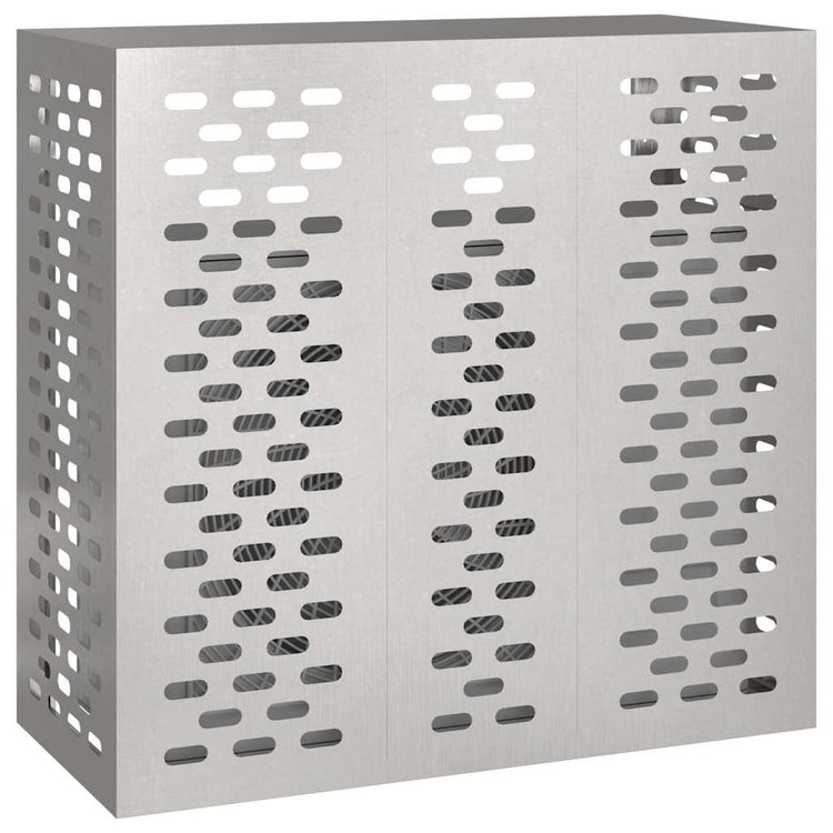 VidaXL Klimaanlagenabdeckung Silber 110 x 50 x 105 cm Edelstahl