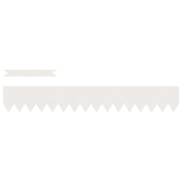 Vidaxl Gartenkante 30 Stück weiß 100 x 0,05 x 20 cm kaltgewalzter Stahl