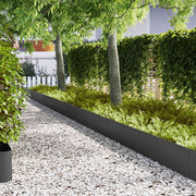 Vidaxl Gartenkante 20 Stück schwarz 100 x 0,05 x 20 cm kaltgewalzter Stahl - afbeelding 1