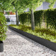 Vidaxl Gartenkante 20 Stück schwarz 100 x 0,05 x 20 cm kaltgewalzter Stahl