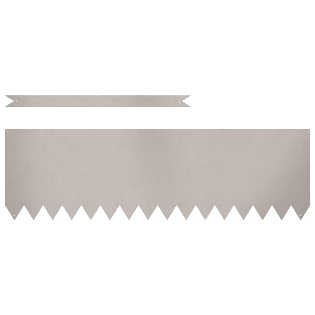 Vidaxl Gartenkante 10 Stück braun 100 x 0,05 x 20 cm Cortenstahl