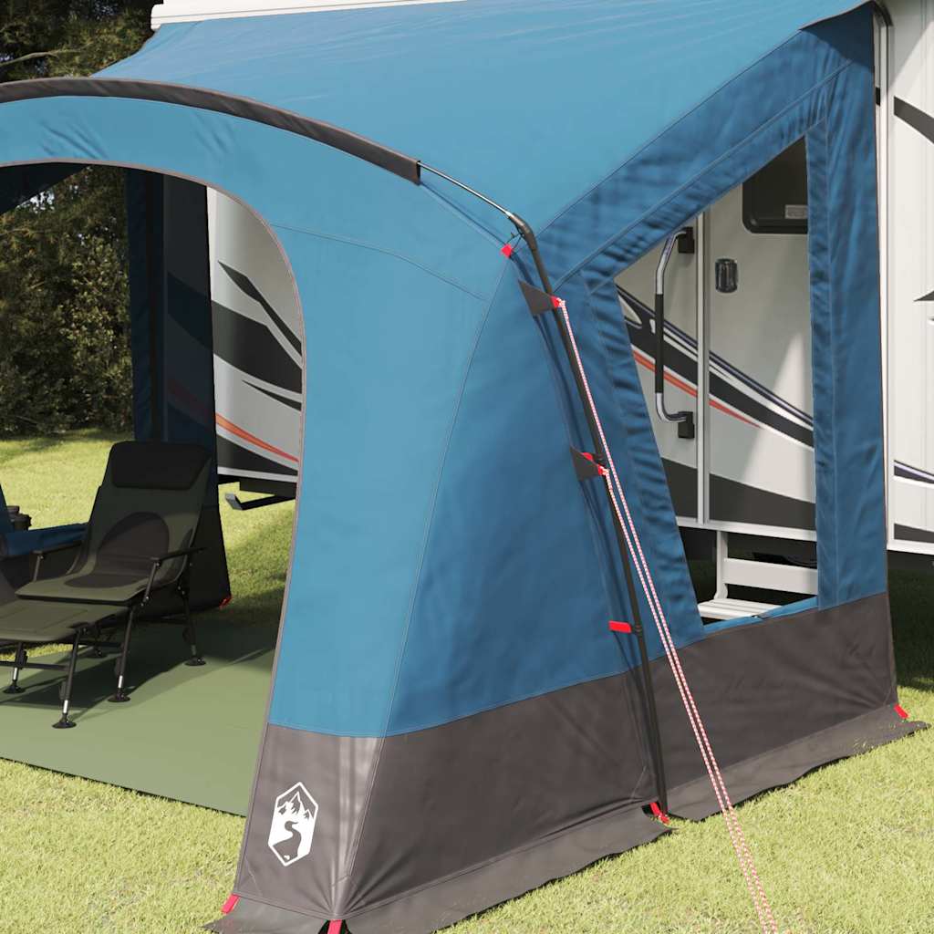 Vidaxx Wohnwagenzelt mit Dach mit Stauraum Blau 410 x 275 x 245 cm