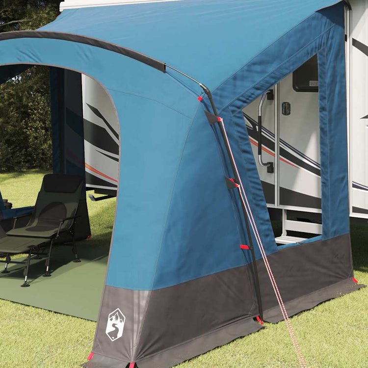Vidaxx Wohnwagenzelt mit Dach mit Stauraum Blau 410 x 275 x 245 cm