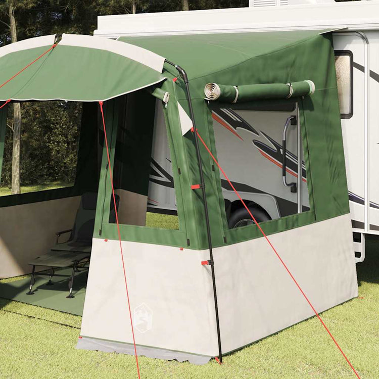 Vidaxx Heckklappenzelt für Wohnwagen mit Gründach 352 x 250 x 240 cm