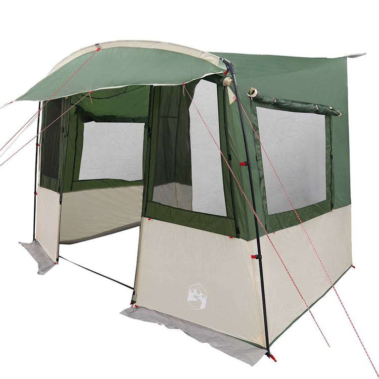 Vidaxx Heckklappenzelt für Wohnwagen mit Gründach 352 x 250 x 240 cm