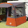 Vidaxx Heckklappenzelt für Wohnwagen Grau und Orange 352 x 250 x 240 cm