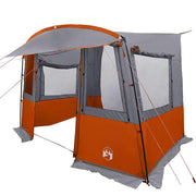 Vidaxx Heckklappenzelt für Wohnwagen Grau und Orange 352 x 250 x 240 cm - afbeelding 2
