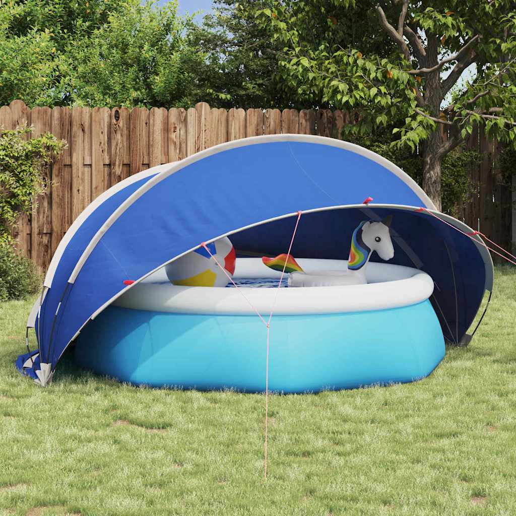 Vidaxl Poolüberdachung grün 336 x 322 x 160 cm 185t Polyester mit PU-Beschichtung