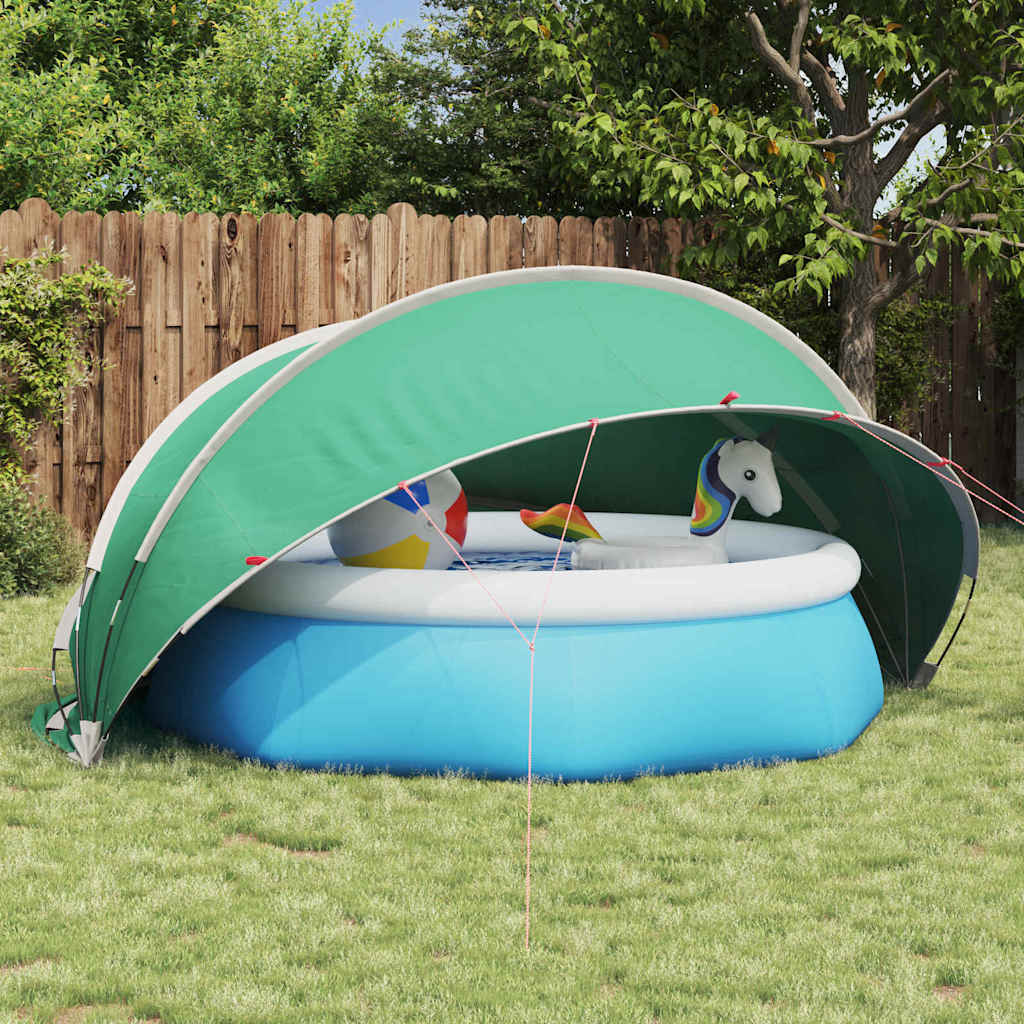 Vidaxl Poolüberdachung blau 336 x 322 x 160 cm 185t Polyester mit PU-Beschichtung