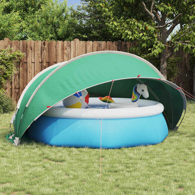 Vidaxl Poolüberdachung blau 336 x 322 x 160 cm 185t Polyester mit PU-Beschichtung