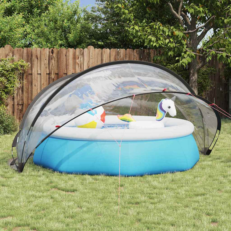 Vidaxl Poolüberdachung transparent 336 x 322 x 160 cm PVC