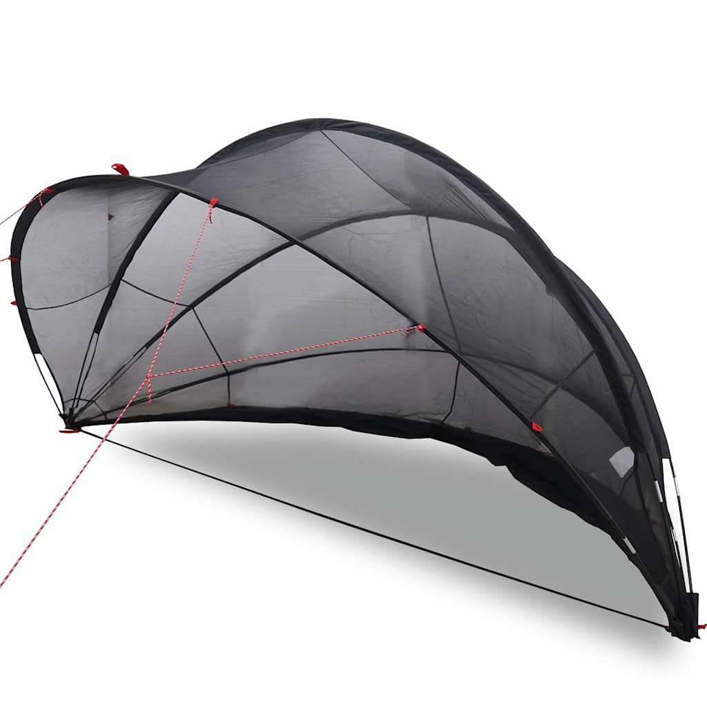 Vidaxl Poolüberdachung schwarz 336 x 322 x 160 cm 185t Polyester mit PU-Beschichtung