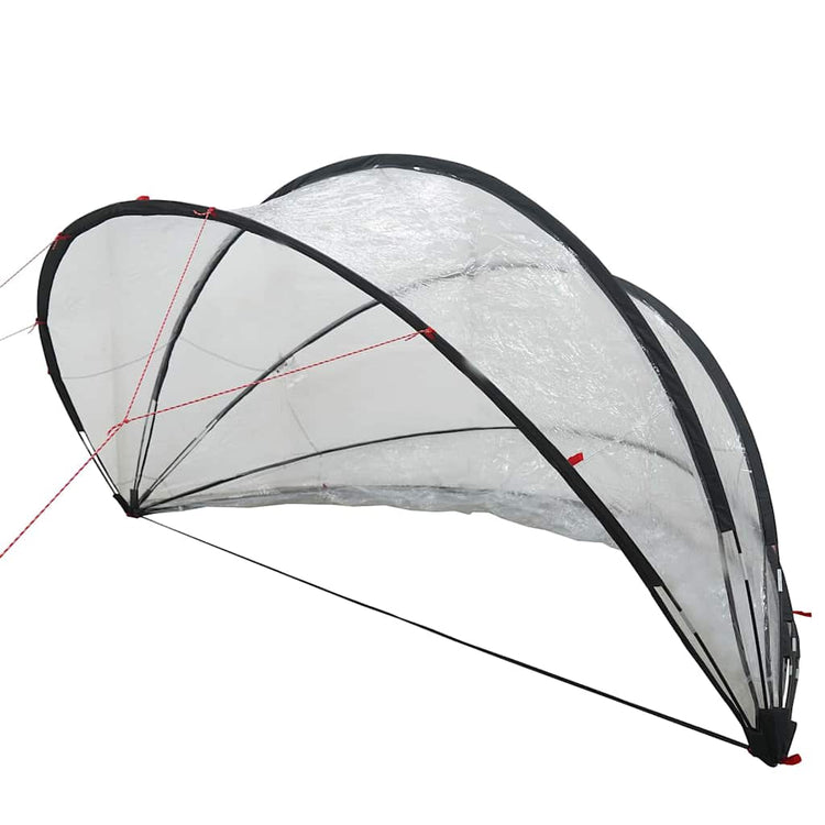 Vidaxl Poolüberdachung transparent 405 x 405 x 192 cm PVC