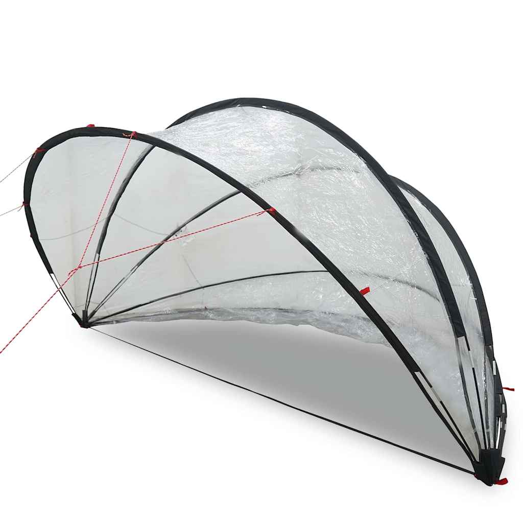 Vidaxl Poolüberdachung transparent 405 x 405 x 192 cm PVC