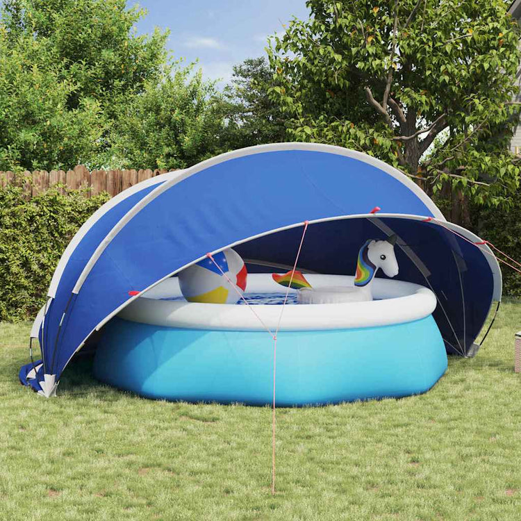Vidaxl Poolüberdachung grün 472 x 460 x 229 cm 185t Polyester mit PU-Beschichtung
