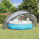 Vidaxl Poolüberdachung transparent 500 x 500 x 236 cm PVC