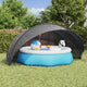 Vidaxl Poolüberdachung schwarz 500 x 500 x 236 cm 185t Polyester mit PU-Beschichtung