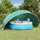 Vidaxl Poolüberdachung blau 546 x 516 x 250 cm 185t Polyester mit PU-Beschichtung