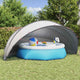Vidaxl Poolüberdachung grau und orange 546 x 516 x 250 cm