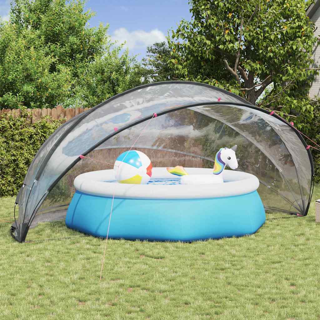 Vidaxl Poolüberdachung transparent 546 x 516 x 250 cm PVC