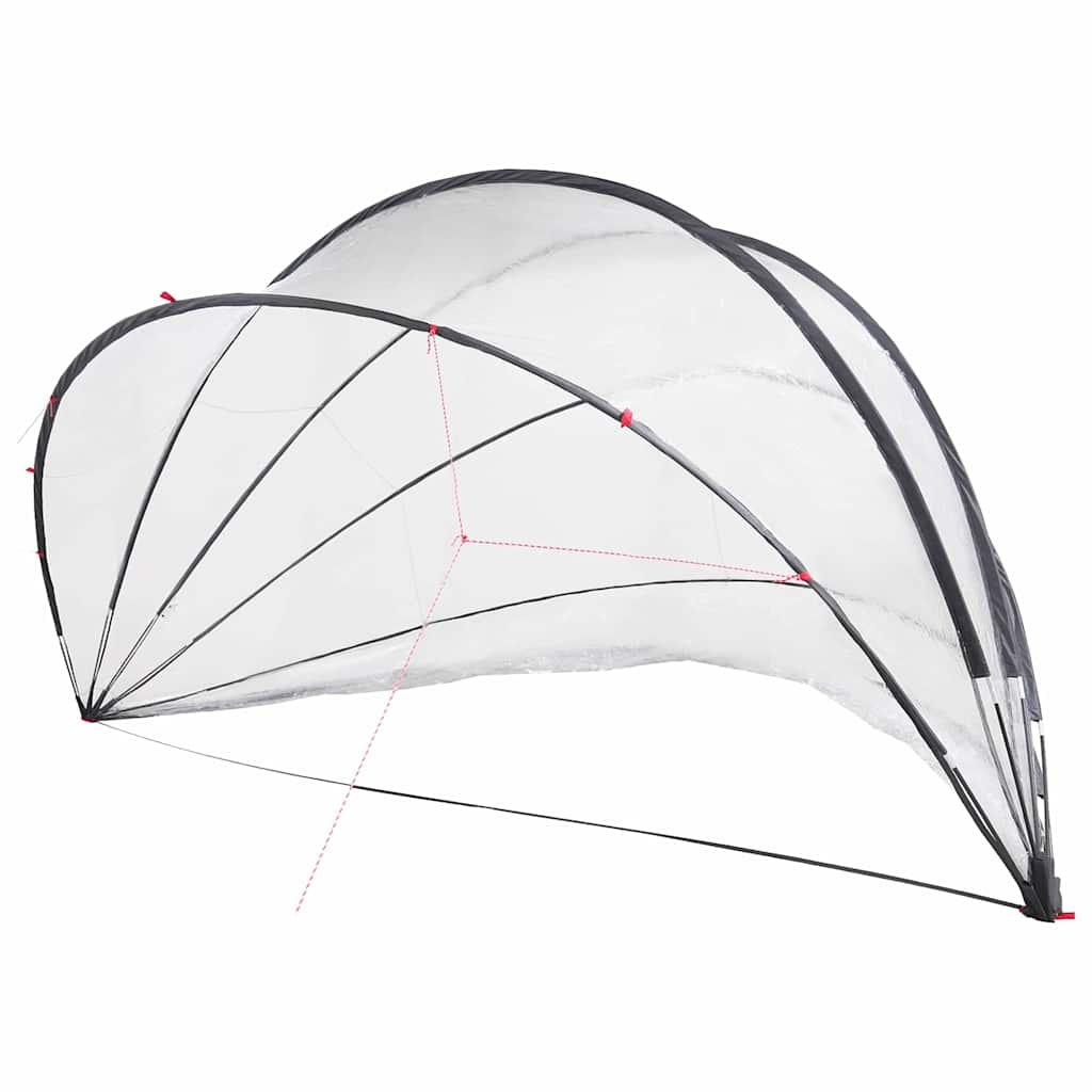 Vidaxl Poolüberdachung transparent 546 x 516 x 250 cm PVC
