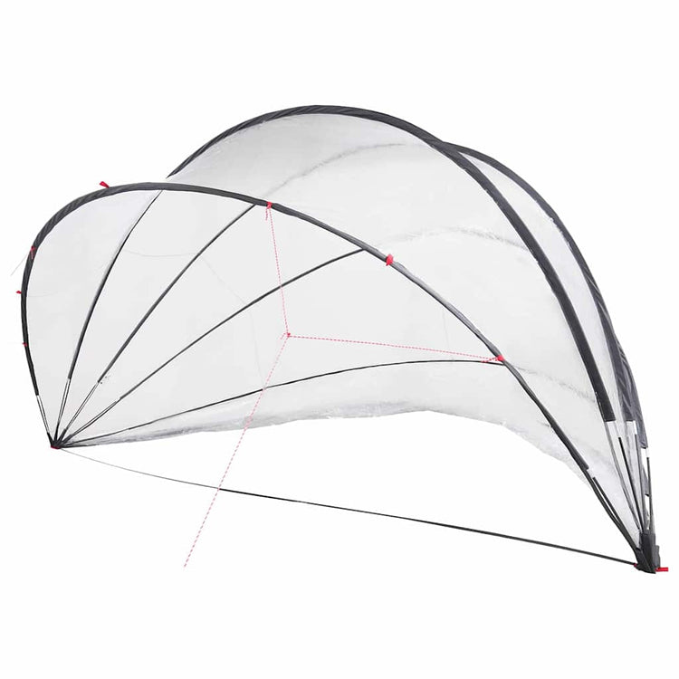 Vidaxl Poolüberdachung transparent 546 x 516 x 250 cm PVC