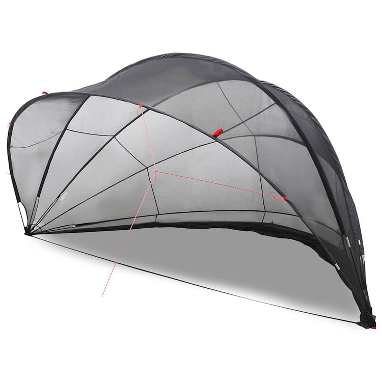 Vidaxl Poolüberdachung schwarz 546 x 516 x 250 cm 185t Polyester mit PU-Beschichtung