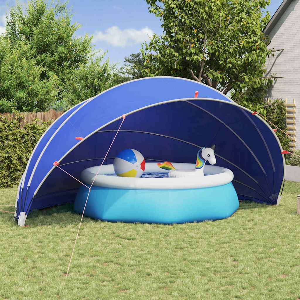Vidaxl Poolüberdachung grün 592 x 590 x 275 cm 185t Polyester mit PU-Beschichtung