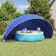 Vidaxl Poolüberdachung grün 592 x 590 x 275 cm 185t Polyester mit PU-Beschichtung