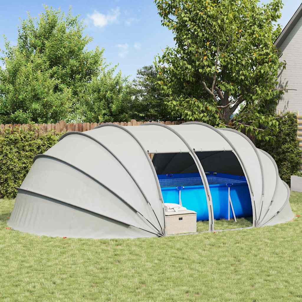 Vidaxx Schwimmbadzelt Kuppel grau 640 x 432 x 205 cm
