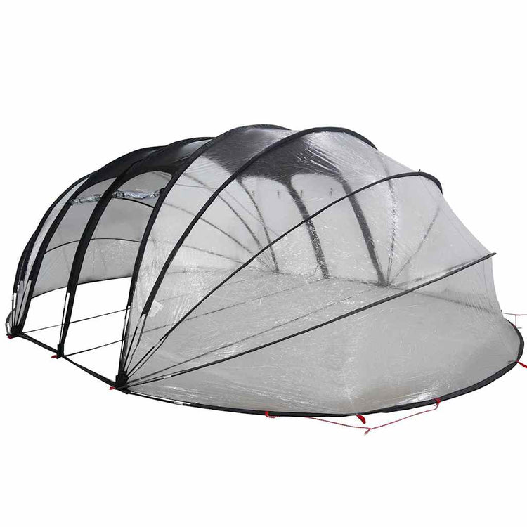 Vidaxx Schwimmbadzelt Kuppel transparent 640 x 432 x 205 cm PVC