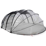 Vidaxx Schwimmbadzelt Kuppel transparent 640 x 432 x 205 cm PVC - afbeelding 3