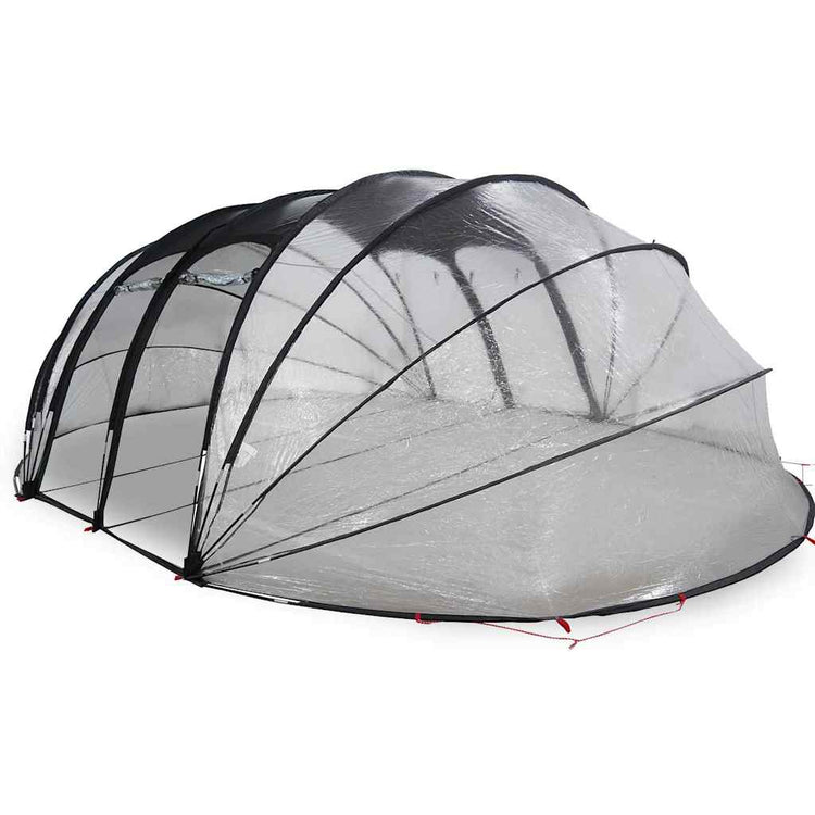 Vidaxx Schwimmbadzelt Kuppel transparent 640 x 432 x 205 cm PVC