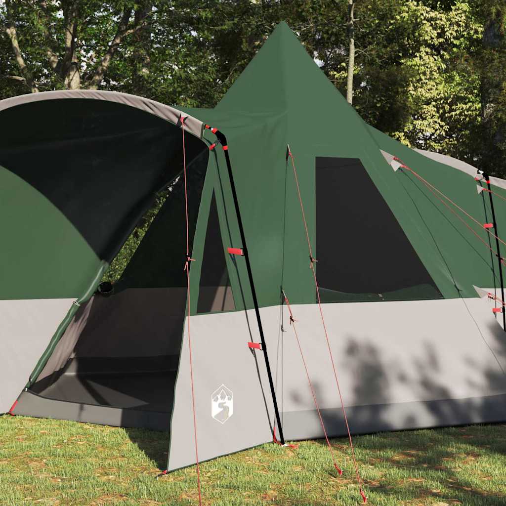 Vidaxl Tipi-Zelt mit Dach mit Stauraum grün 720 x 465 x 295 cm