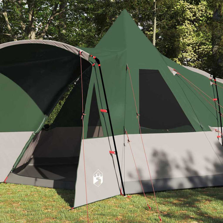 Vidaxl Tipi-Zelt mit Dach mit Stauraum grün 720 x 465 x 295 cm