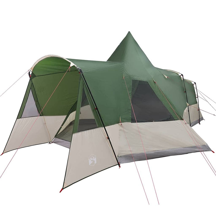 Vidaxl Tipi-Zelt mit Dach mit Stauraum grün 720 x 465 x 295 cm