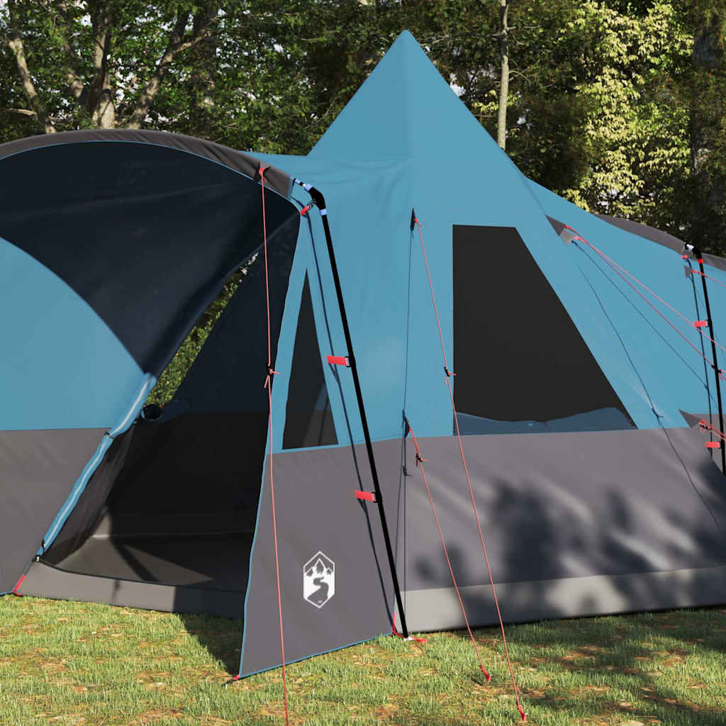 Vidaxl Tipi-Zelt mit Dach mit Stauraum blau 720 x 465 x 295 cm