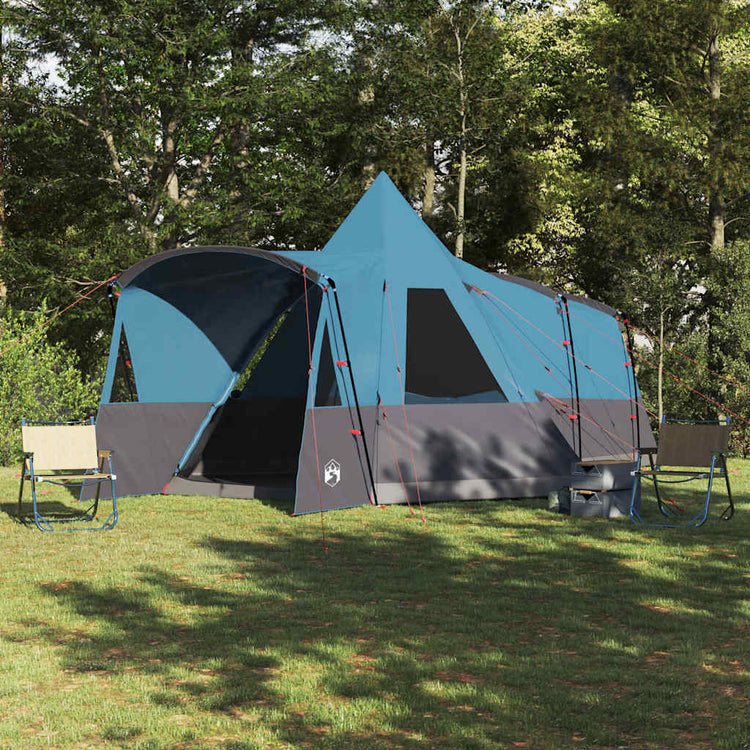 Vidaxl Tipi-Zelt mit Dach mit Stauraum blau 720 x 465 x 295 cm