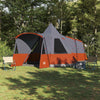 Vidaxl Tipi-Zelt mit Dach grau und orange 720 x 465 x 295 cm
