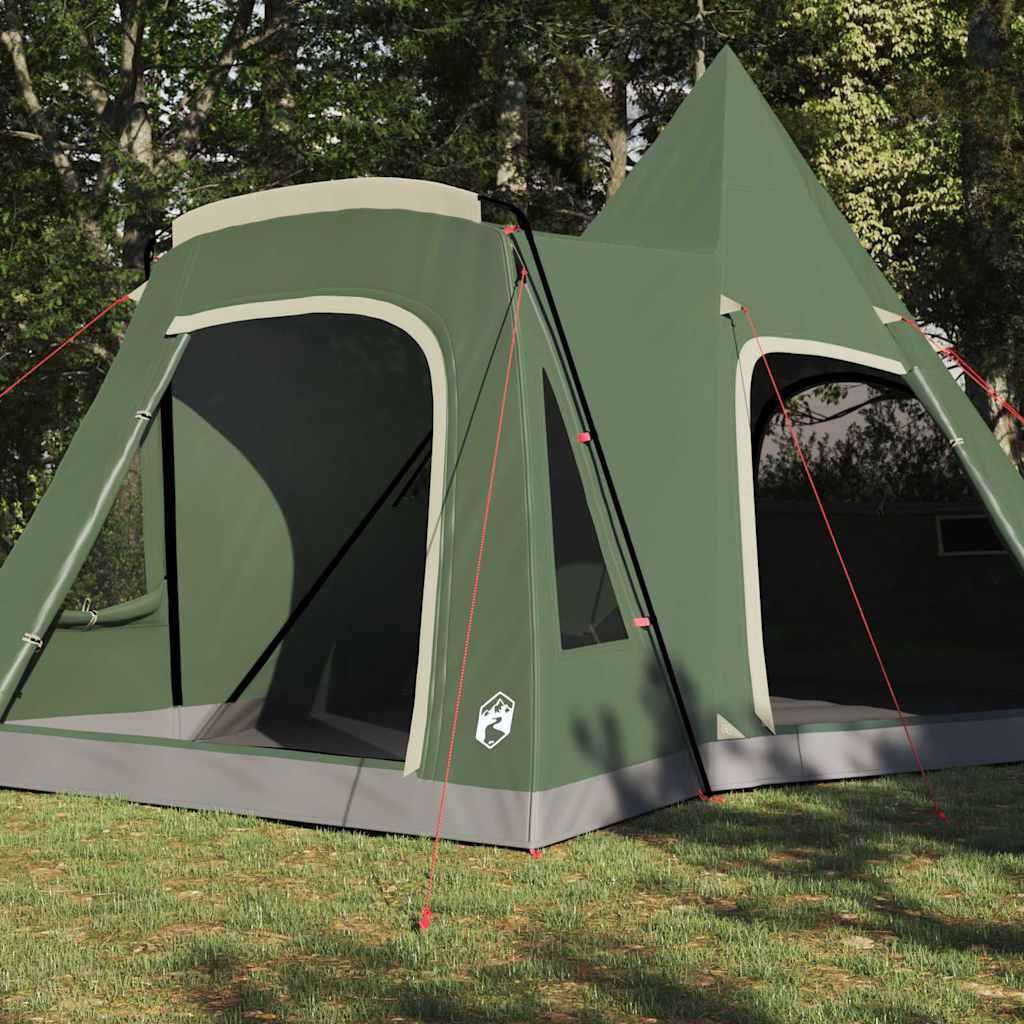 Vidaxl Tipi-Zelt mit Dach mit Stauraum grün 545 x 450 x 295 cm