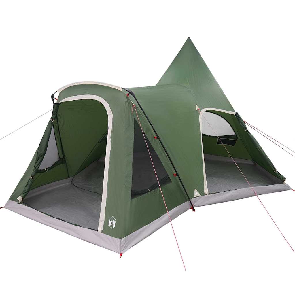 Vidaxl Tipi-Zelt mit Dach mit Stauraum grün 545 x 450 x 295 cm