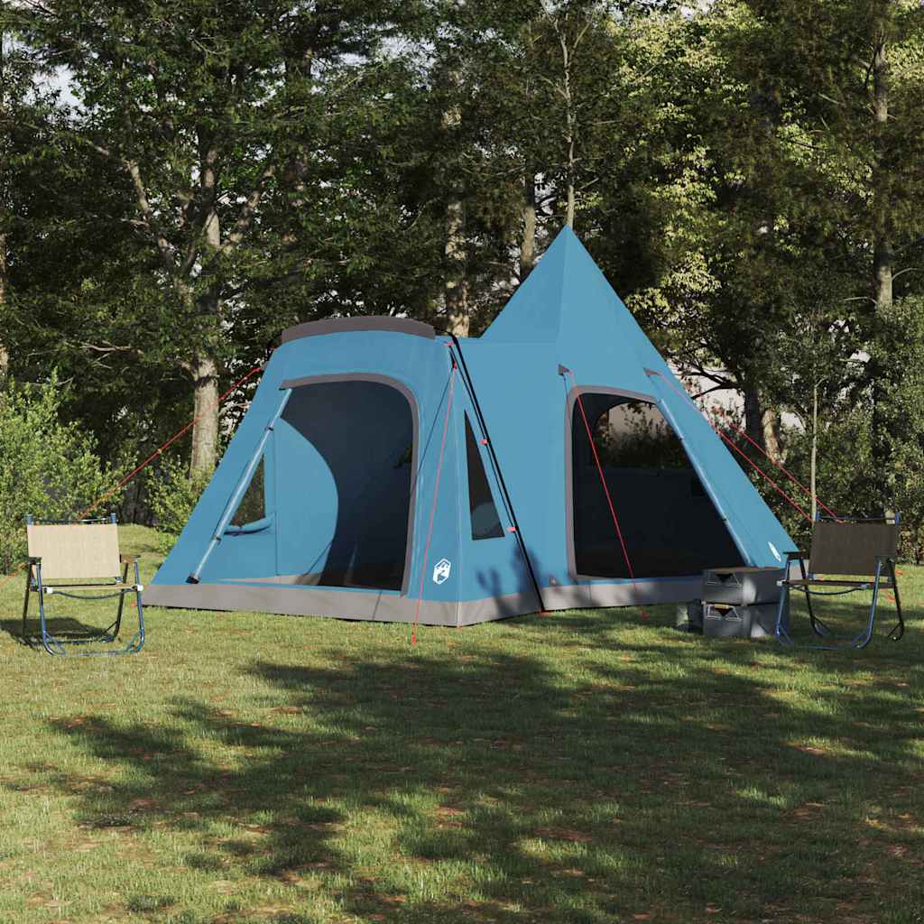 Vidaxl Tipi-Zelt mit Dach mit Stauraum blau 545 x 450 x 295 cm