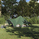 Vidaxl Tipi-Zelt mit Dach grün und grau 600 x 600 x 347 cm