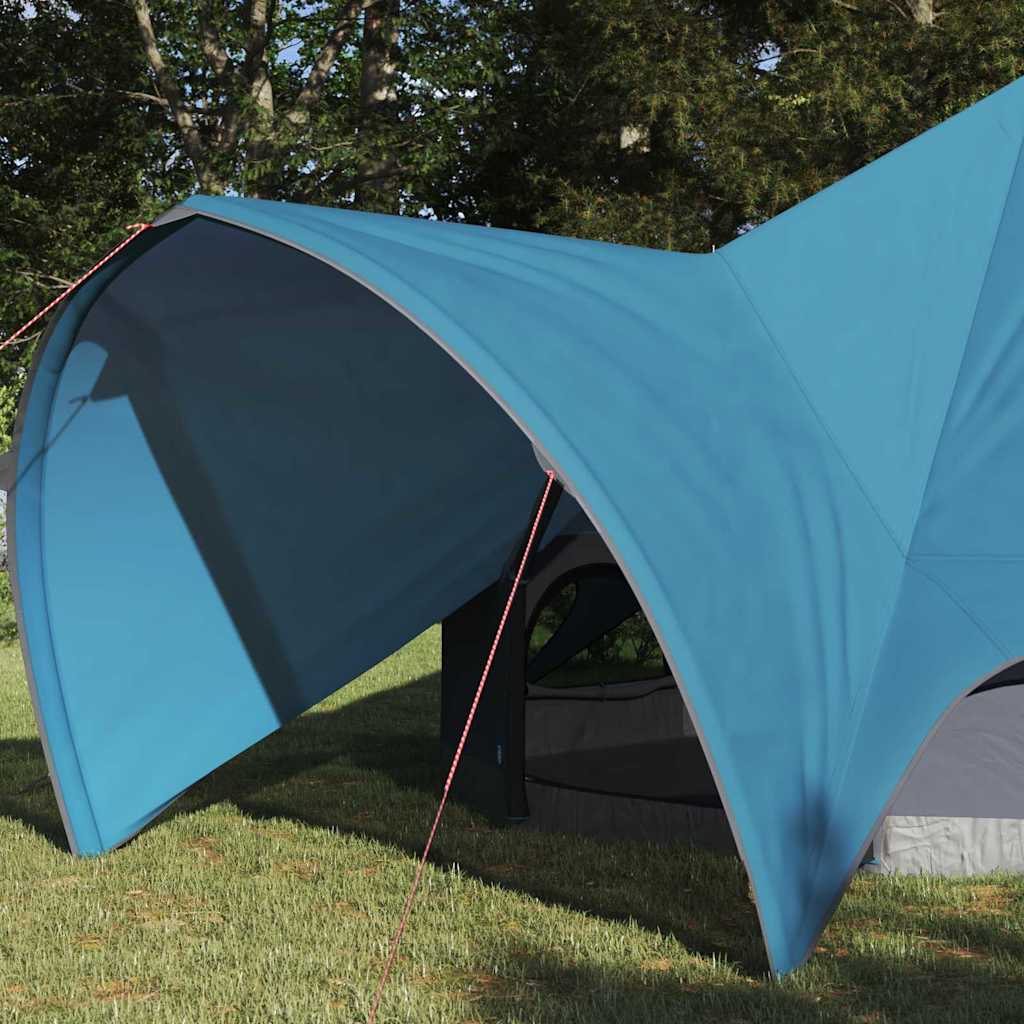Vidaxl Tipi-Zelt mit Dach blau und grau 600 x 600 x 347 cm