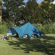 Vidaxl Tipi-Zelt mit Dach blau und grau 600 x 600 x 347 cm