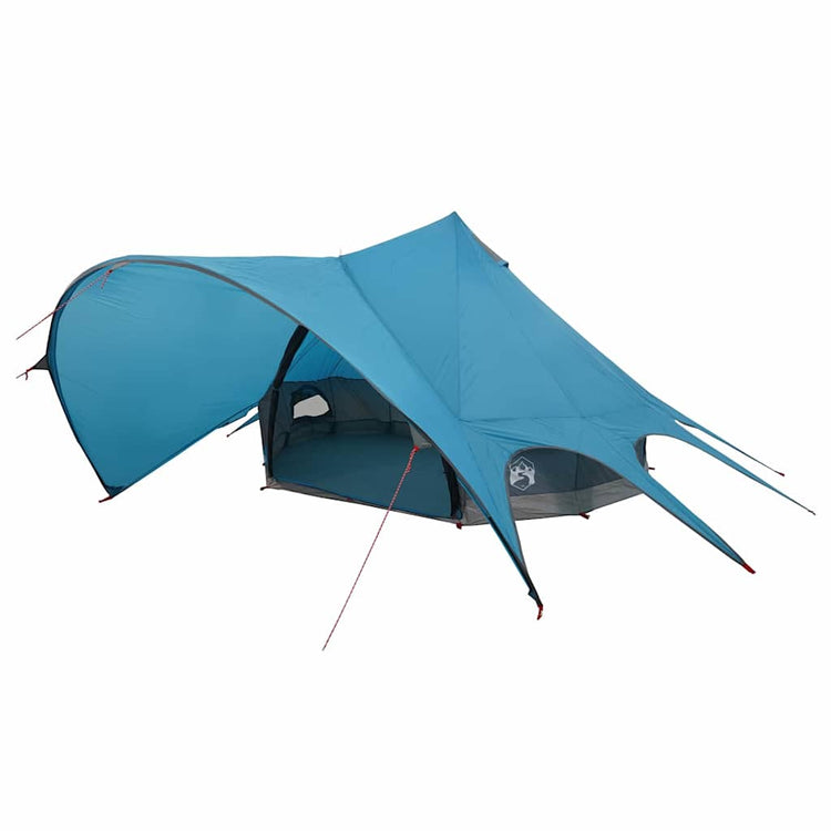 Vidaxl Tipi-Zelt mit Dach blau und grau 600 x 600 x 347 cm