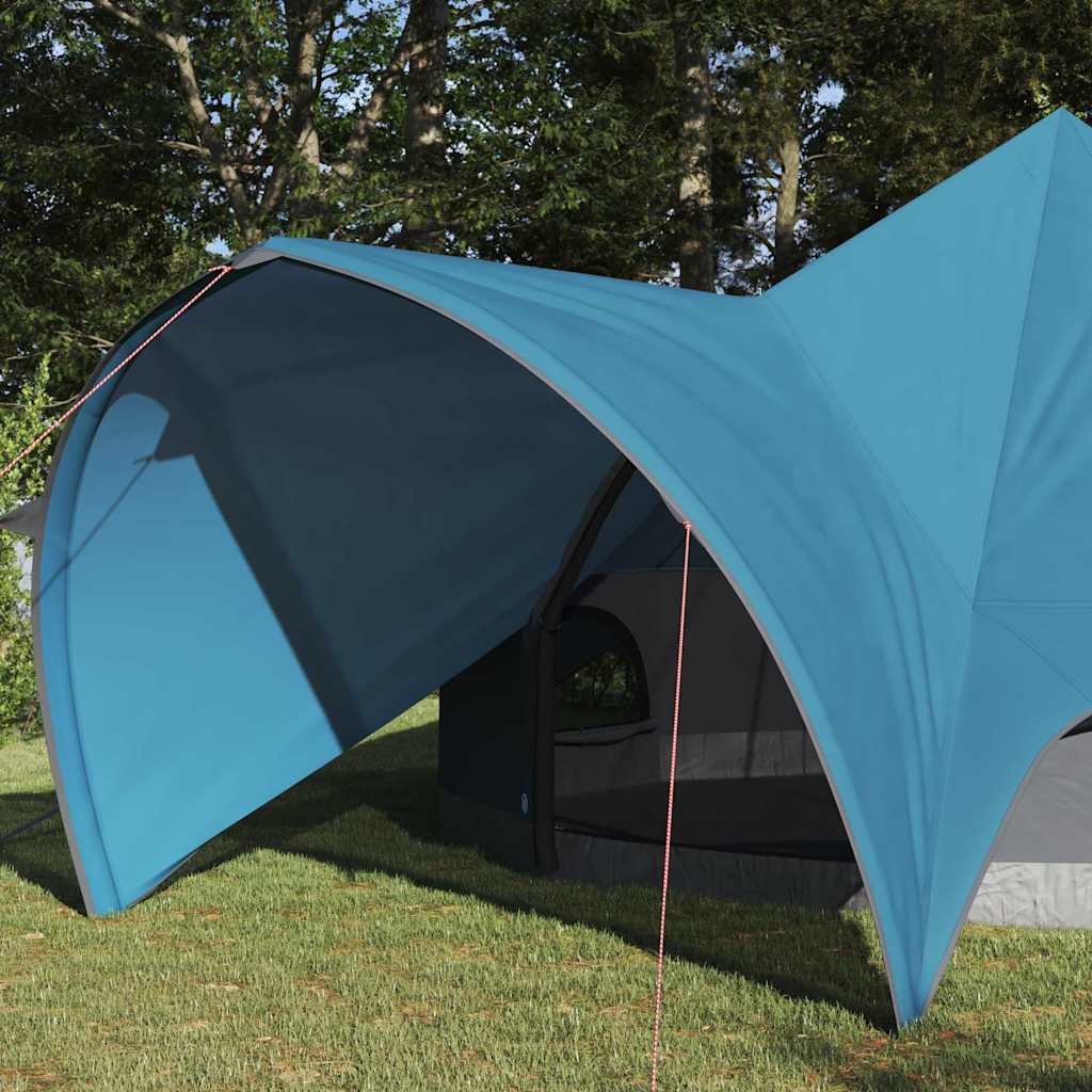 Vidaxl Tipi-Zelt mit Dach blau und grau 600 x 600 x 347 cm